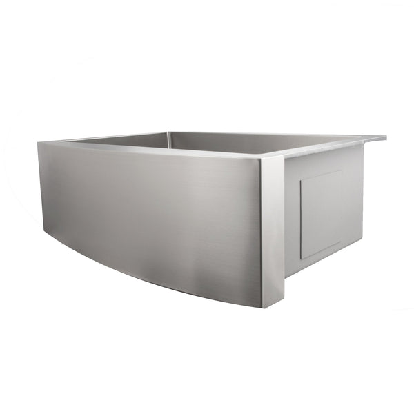 ZLINE 30 in. Zermatt Farmhouse Apron Mount Single Bowl Kitchen Sink with Bottom Grid (SAS)